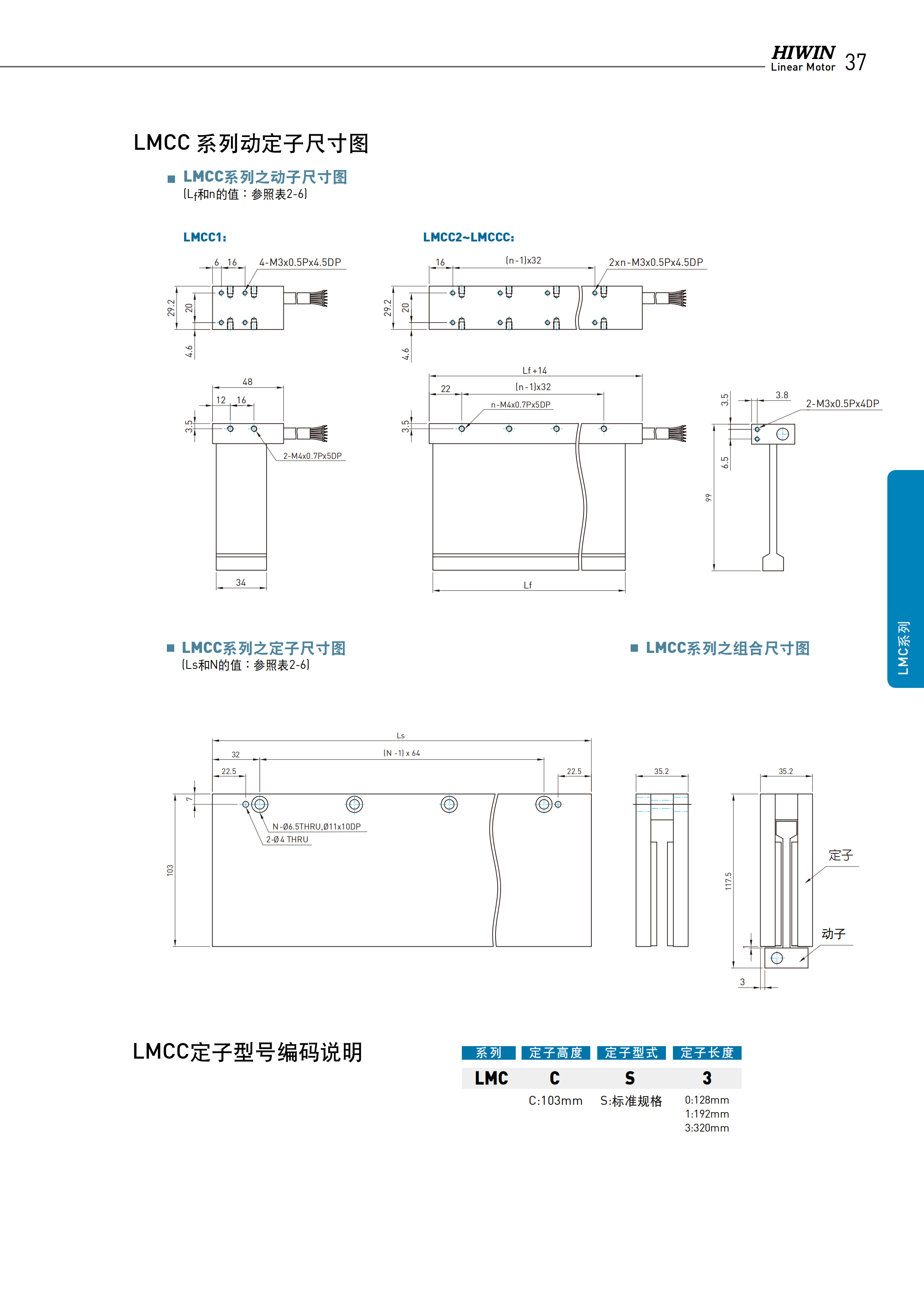 上银无铁心式直线电机LMCB6